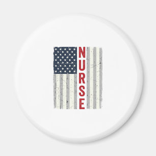 Aimant Nurse Drapeau Américain Vintage Gravure Design de