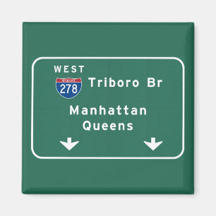 Aimant NYC New York City Triboro Br Manhattan Interstate
