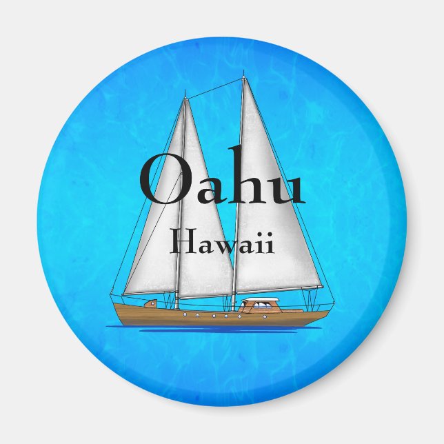 Aimant Oahu Hawaii (Devant)