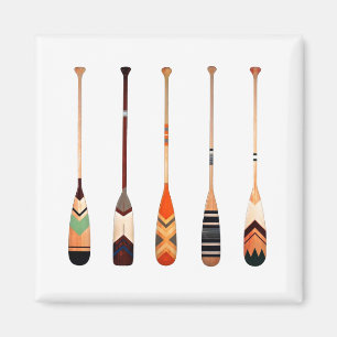 Aimant Oars décoratifs de couleur vive