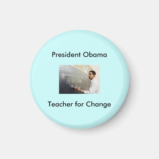 Aimant Obama enseignant, président Obama, professeur pour (Devant)