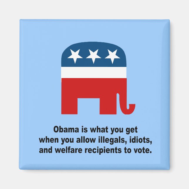 Aimant Obama est ce que vous obtenez quand (Devant)