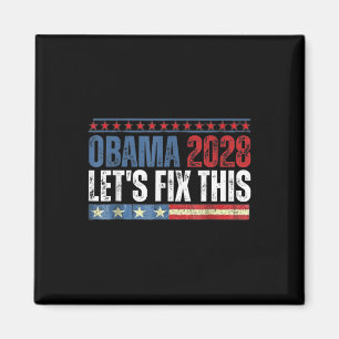 Aimant Obama Vintage rétro patriotique 2028