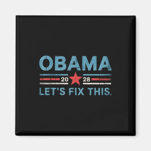 Aimant Obama Vintage rétro patriotique 2028