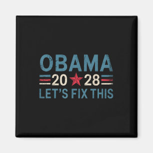 Aimant Obama Vintage rétro patriotique 2028