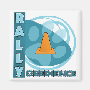 Aimant Obéissance bleue fraîche de rassemblement