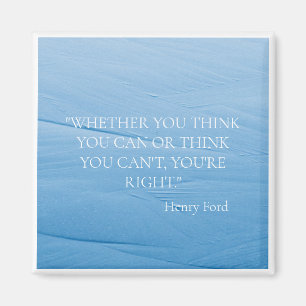 AIMANT "OCEAN WAVE" INSPIRATIONAL QUOTE HENRY FORD FRIDGE