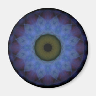 Aimant Oeil bleu violet
