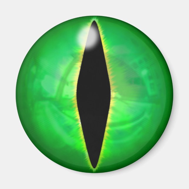 Aimant Oeil de dragon vert (Devant)