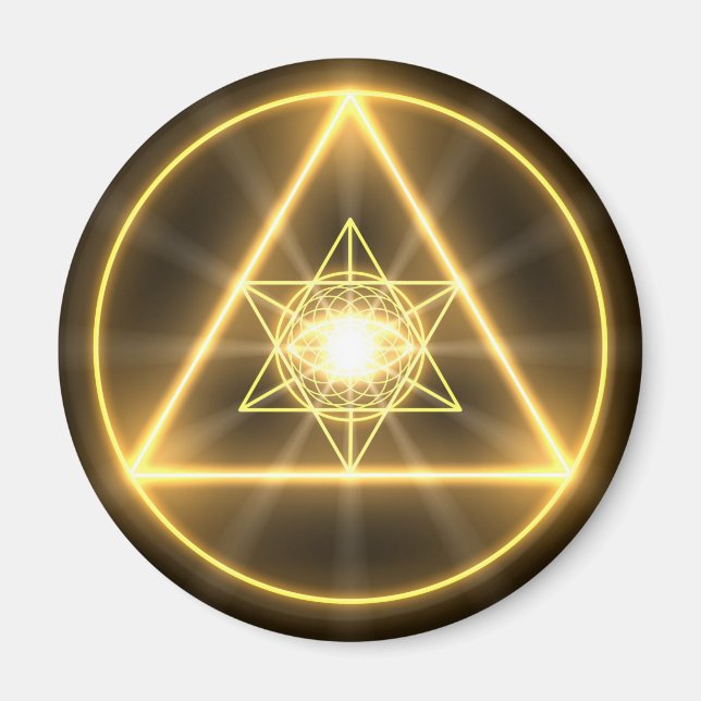 Aimant OEil de l'aimant rond divin (Devant)