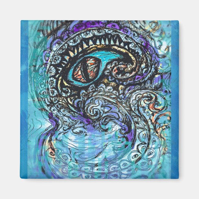 Aimant OEil d'un monstre marin (Devant)