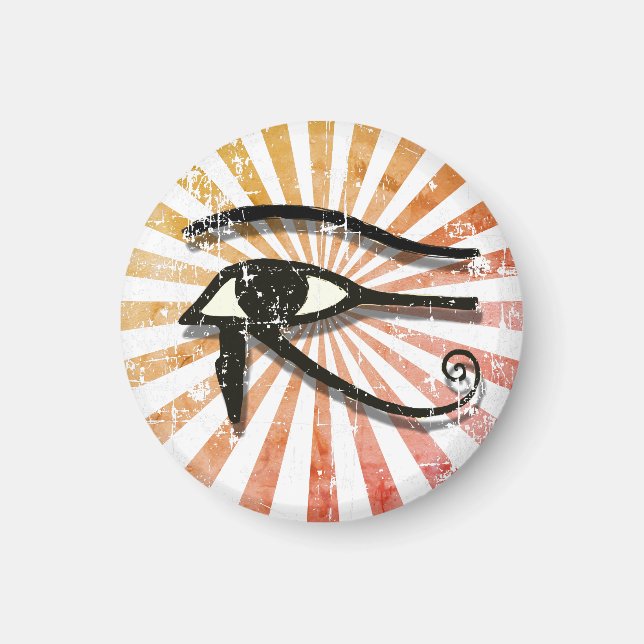 Aimant Oeil Perdu De Horus Symbole Égyptien Retro Soleil (Devant)