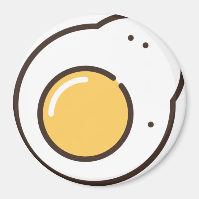 Aimant oeuf frit (Devant)