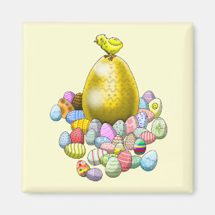 Aimant Œufs de Pâques de poule