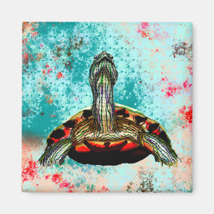 Aimant Oeuvre Abstraite de tortue