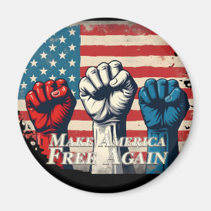 Aimant Œuvre d'art Make America Free Again