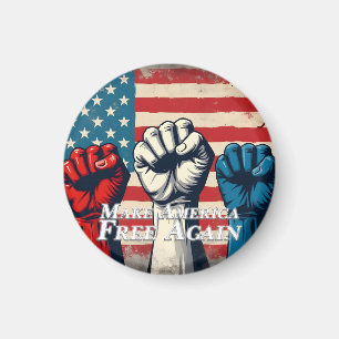 Aimant Œuvre d'art Make America Free Again