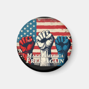 Aimant Œuvre d'art Make America Free Again