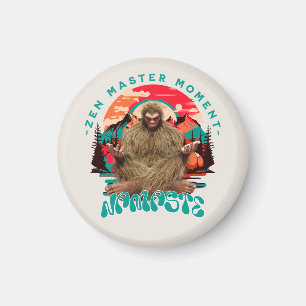 Aimant Œuvre d'art rétro Bigfoot Moment de Maître Zen