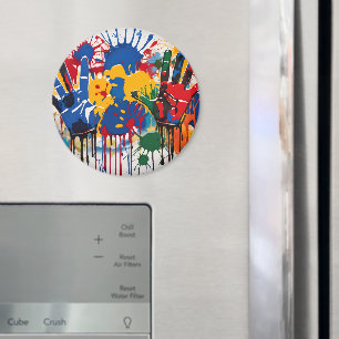 Aimant Oeuvre d'art unique de votre enfant Personnalisée