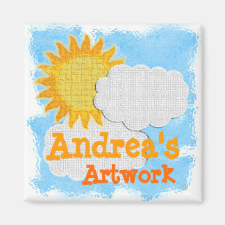 Aimant Oeuvre pour enfants (personnalisation)