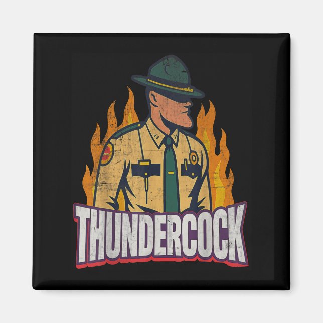 Aimant Officer Sergeant Cius Thunder Bodycam Funny Meme  (Devant)