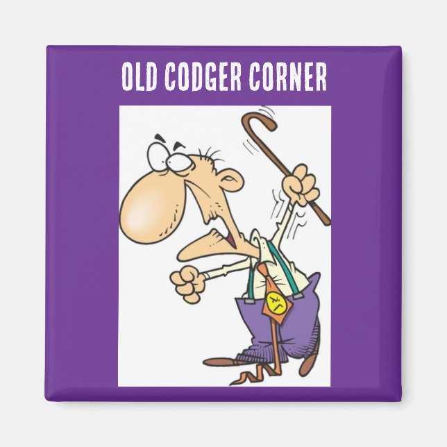 Aimant "Official Old Codger Corner" (Devant)