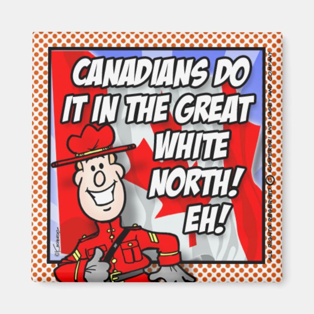 Aimant Oh Canada EH ! (Devant)