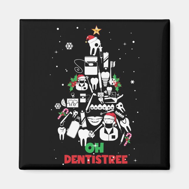 Aimant Oh Dentistree Dentist Dental Teintures Dental Arbr (Devant)