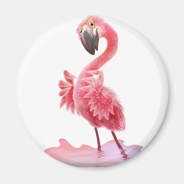 Aimant Oh, Flamant rose ! (Devant)