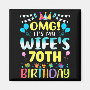Aimant Oh mon dieu, c'est les 70 ans de ma femme Douce 70