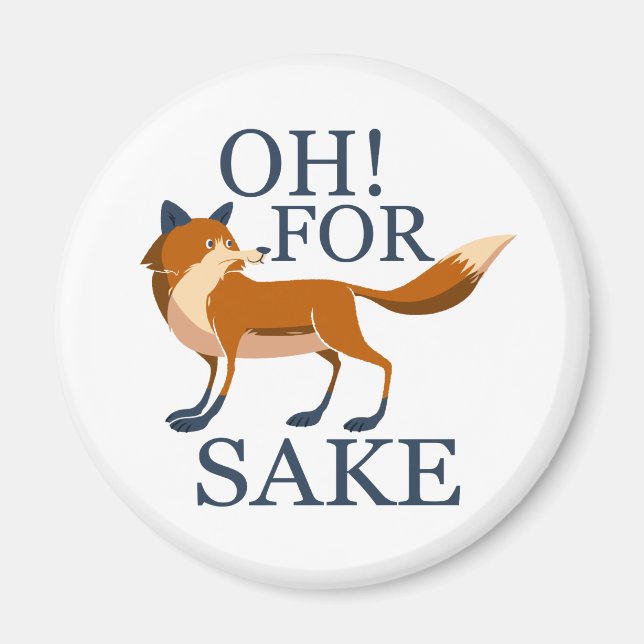 Aimant Oh pour le saké renard (Devant)