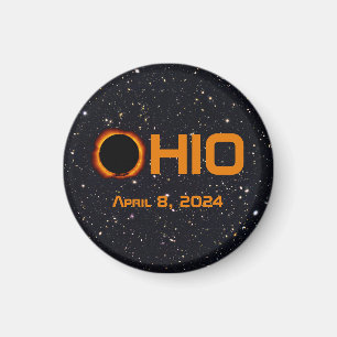 Aimant Ohio 2024 Total Éclipse Solaire