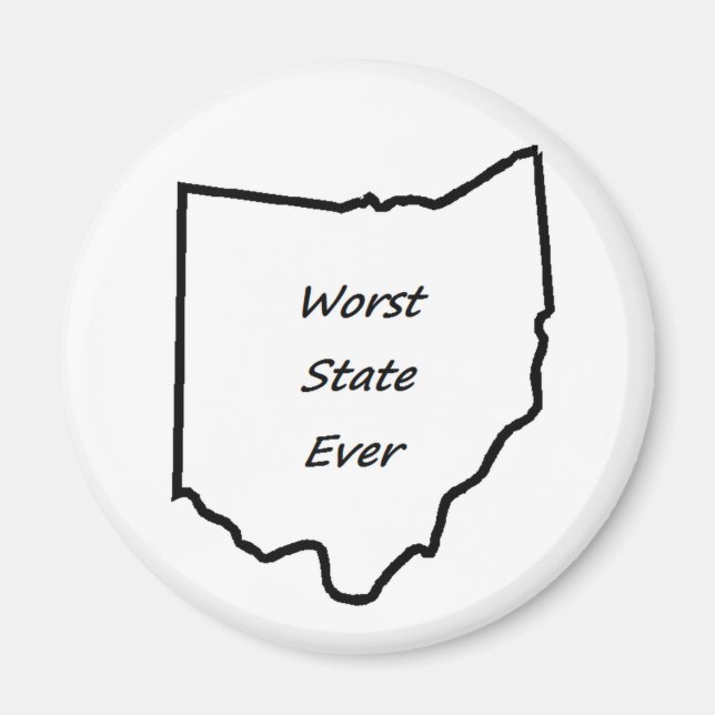 Aimant Ohio Le Pire Etat Jamais (Devant)
