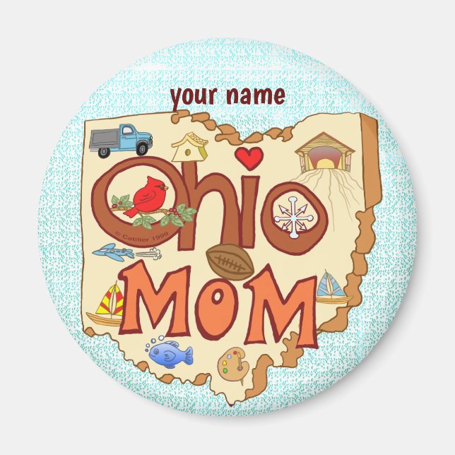 Aimant Ohio Mom (Devant)