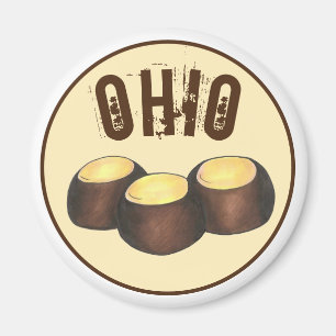 Aimant Ohio OH Beurre d'arachide Buckeye Buck Eye Nut Can