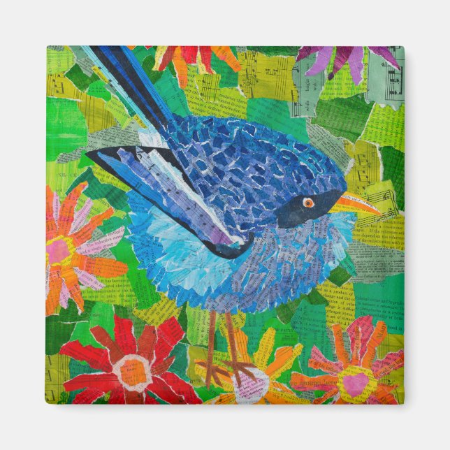 Aimant Oiseau bleu (Devant)