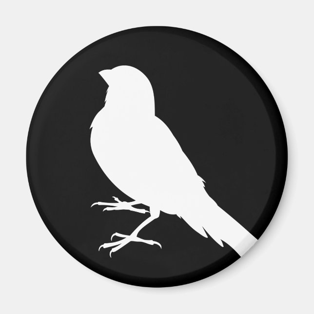 Aimant Oiseau canarien permanent (Devant)