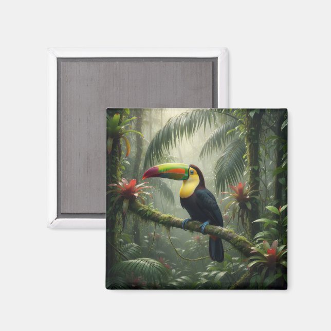 Aimant Oiseau toucan (Recto/Verso)