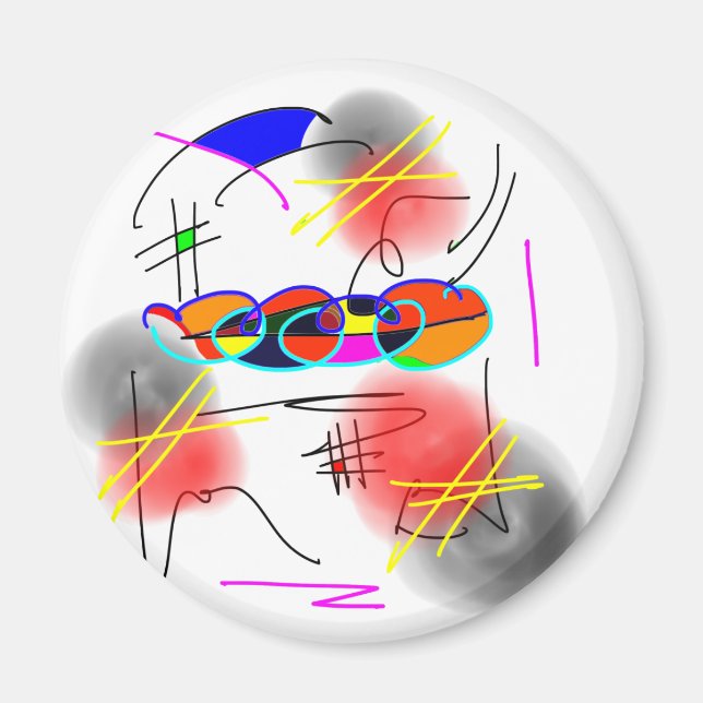 Aimant oiseaux abstraits (Devant)