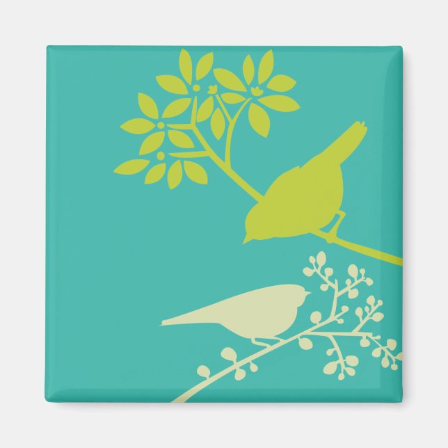 Aimant Oiseaux colorés (Devant)