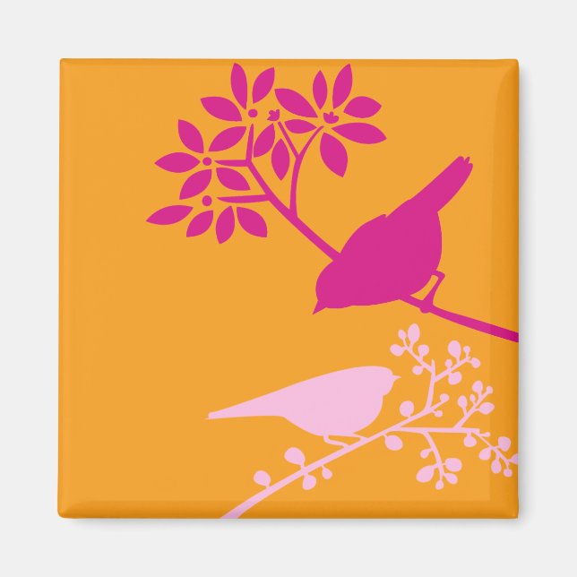 Aimant Oiseaux colorés (Devant)