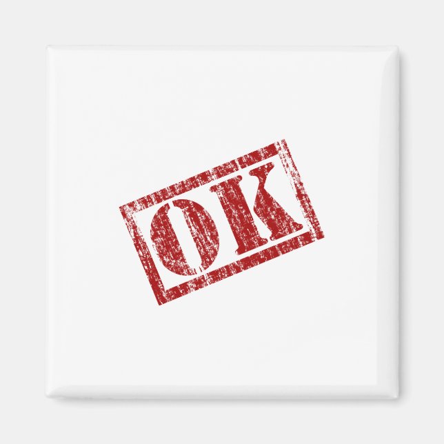 Aimant OK Écrit (Devant)