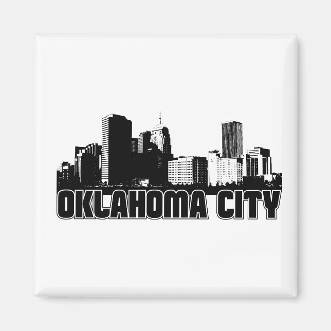 Aimant Oklahoma City Skyline (Devant)