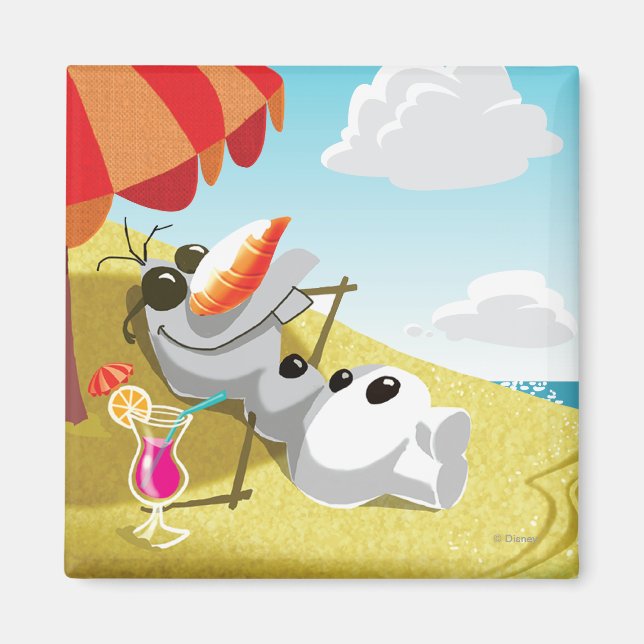 Aimant Olaf | Chillin' dans le soleil (Devant)