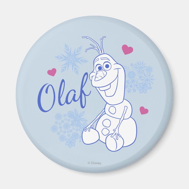 Aimant Olaf | Les flocons de neige (Devant)