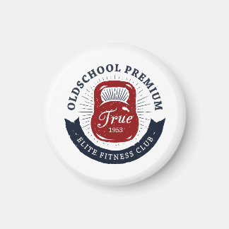 Aimant Old School Premium Véritable Club de Fitness Elite