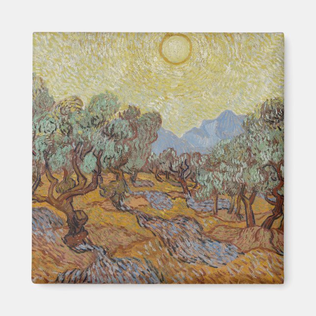 Aimant Olive Trees, Vincent van Gogh (Devant)