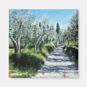 AIMANT OLIVIERS DANS LE PAYSAGE TOSCANE