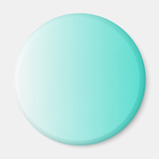 Aimant Ombre blanche turquoise (Devant)